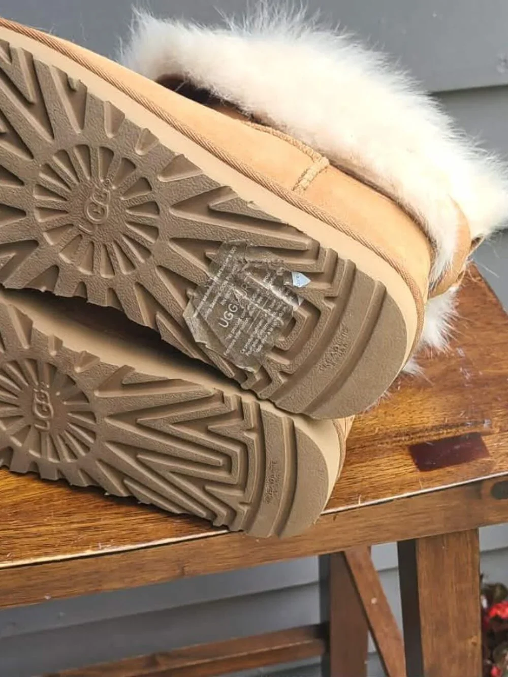 UGG Valentina Chestnut Suede Shearling Boots size 9